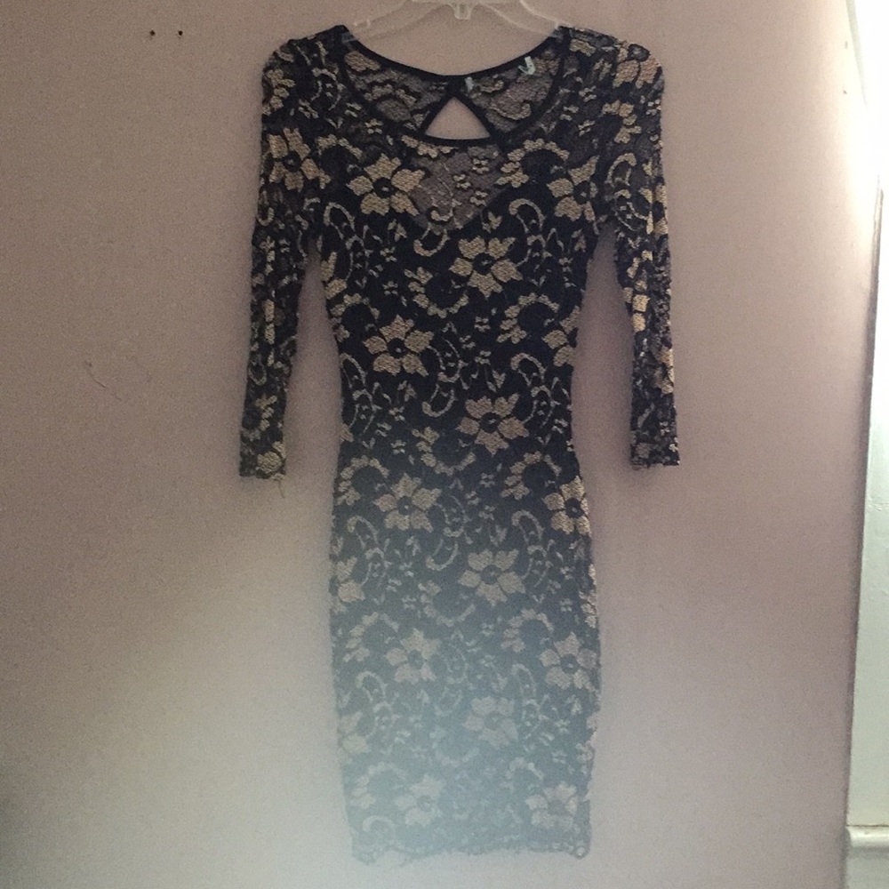 Lace floral dress
